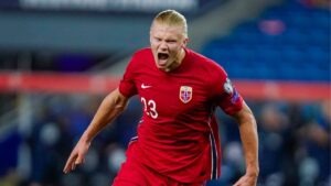 Hattrick Erling Haaland di Timnas Norwegia